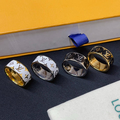 J140   Men's and women's titanium steel ring jewelry