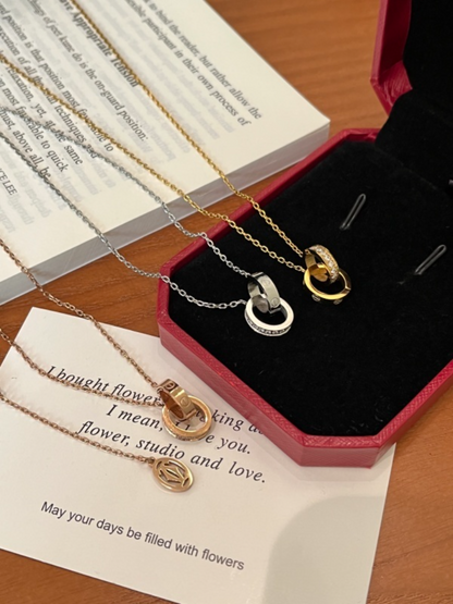 X714  Women's Titanium Steel Necklace Jewelry