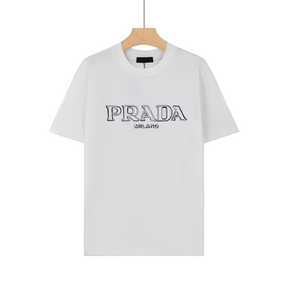 PRC34  New men's and women's summer pure cotton short sleeved top clothing