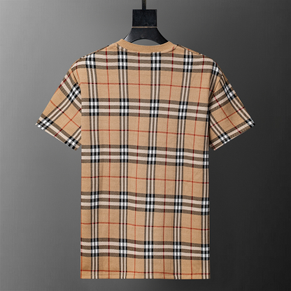 BUC034  New men's summer short sleeved cotton T-shirt clothing