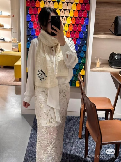 XLC43 Cashmere blend 30-180CM Wool Scarf