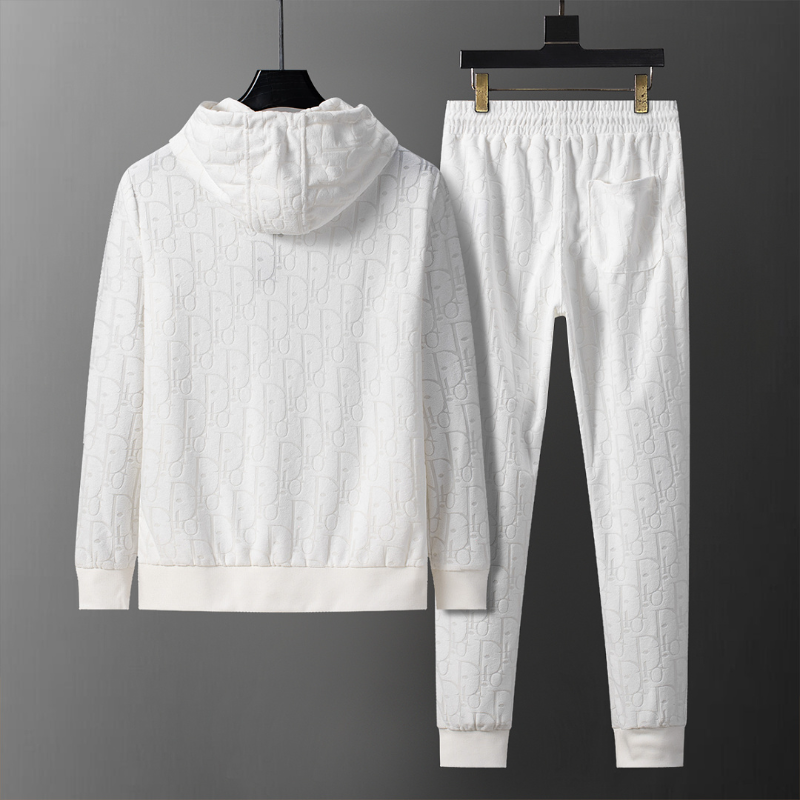 DIC131 New men's autumn and winter long sleeved suit top+pants clothing
