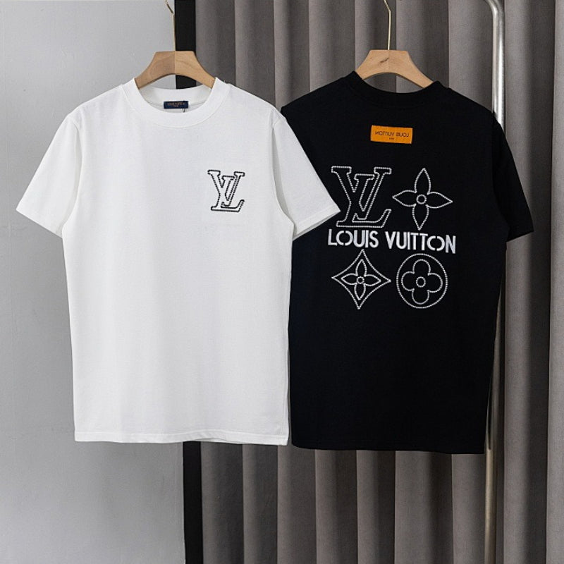 LVC49 New men's and women's summer pure cotton top T-shirt clothing