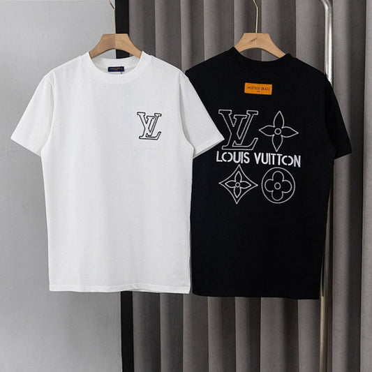 LVC49 New men's and women's summer pure cotton top T-shirt clothing