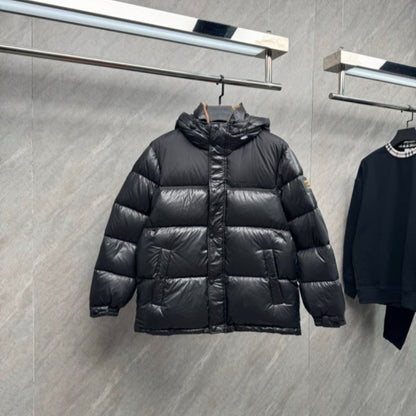 110206  New embroidered hooded down jacket clothing