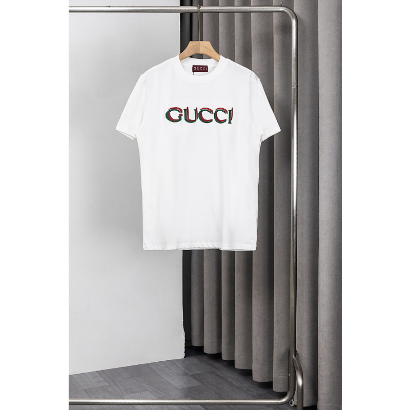 GUC19 New men's and women's summer pure cotton top T-shirt clothing