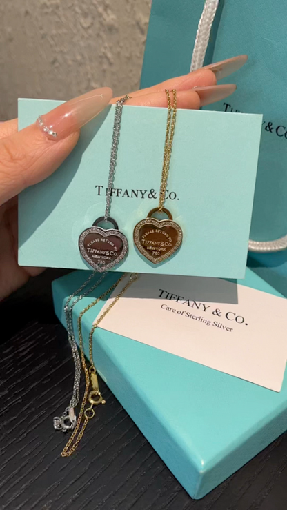 X735  Women's new fashionable titanium steel necklace jewelry