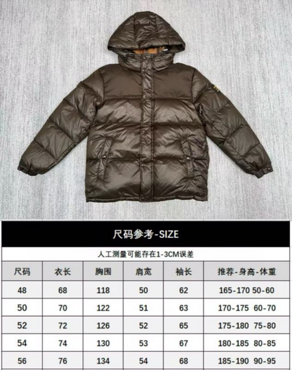 110206  New embroidered hooded down jacket clothing