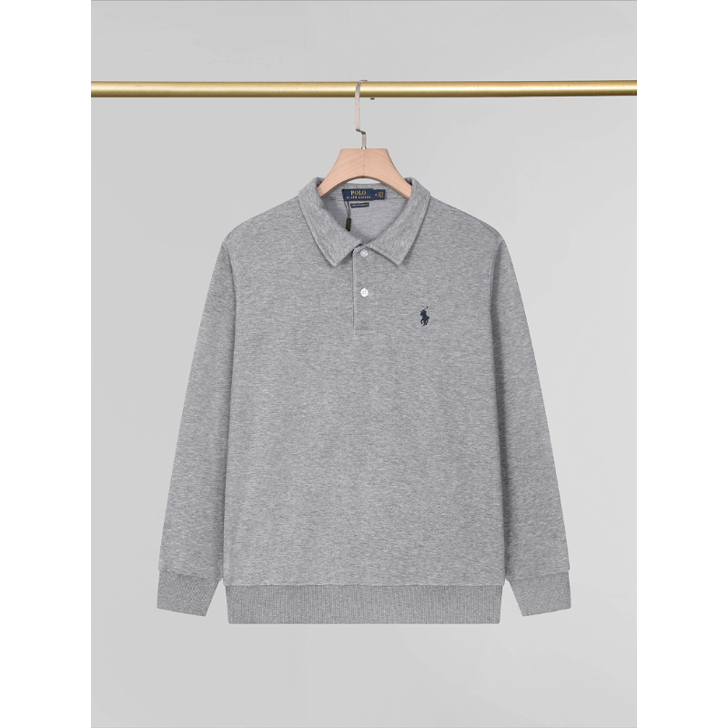 LFC22 New men's and women's spring and autumn pure cotton hoodie polo collar top clothing