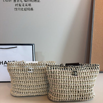 MCHP2   Women's casual and fashionable 28 * 12 * 20cm woven shoulder bag