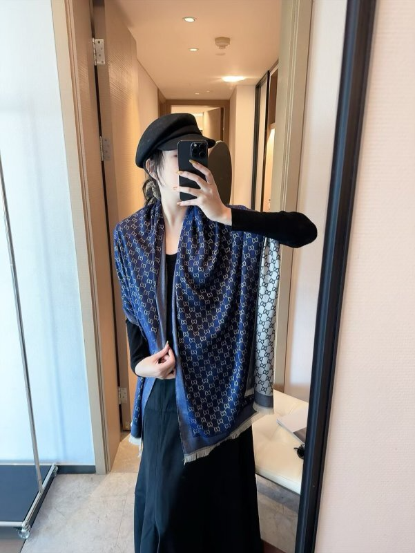 XGC15 Cashmere blend 65-195CM Silk Scarf