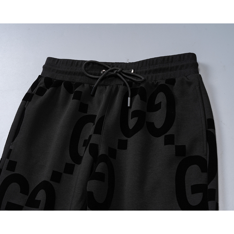 GUC200 New men's autumn and winter long sleeved suit top+pants clothing