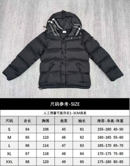 109765   New striped hooded sleeveless down jacket Top quliaty 1:1 clother