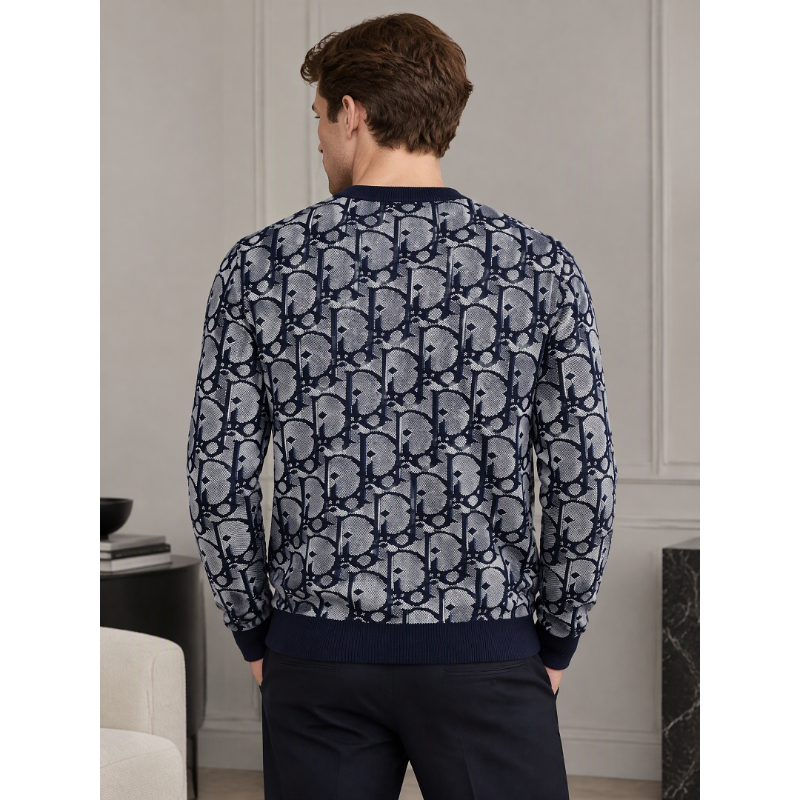 DIC201  New men's autumn and winter round neck sweater pullover sweater wool sweater clothing