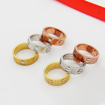 CAR61 carter new style LOVE ring for men and women with logo  high quality