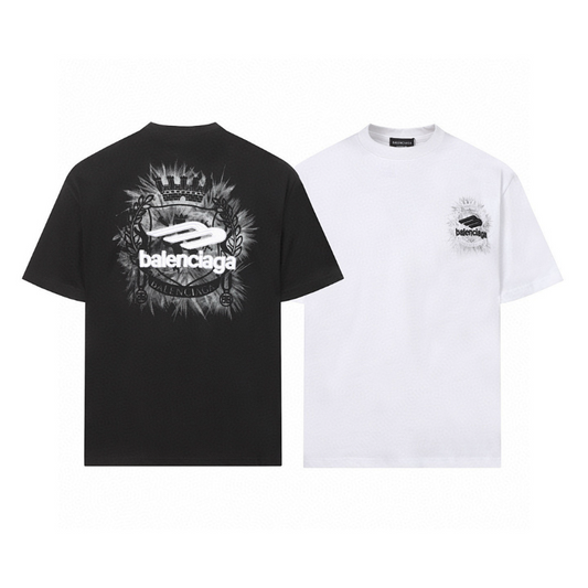 BAC31 New Men's and Women's Summer Short sleeved Cotton T-shirt Embroidered Craft Clothing