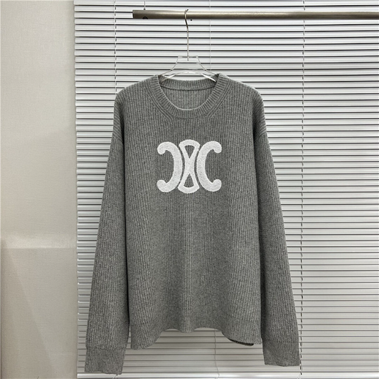 CEC1  Autumn and winter new high-quality men's and women's fashion brand new sweater jacquard letter clothing