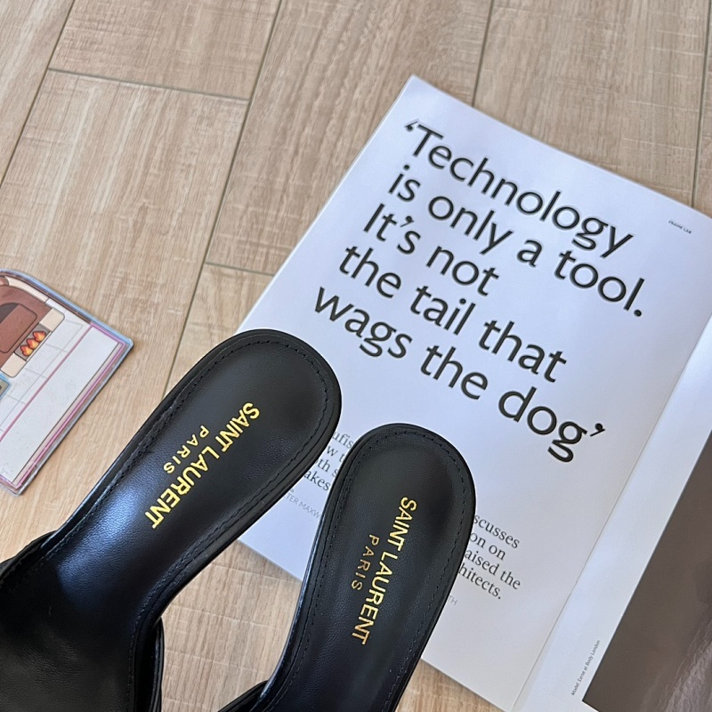 MYS3 Synthetic Leather 9CM Slippers Size 35-41 Shoes with Box