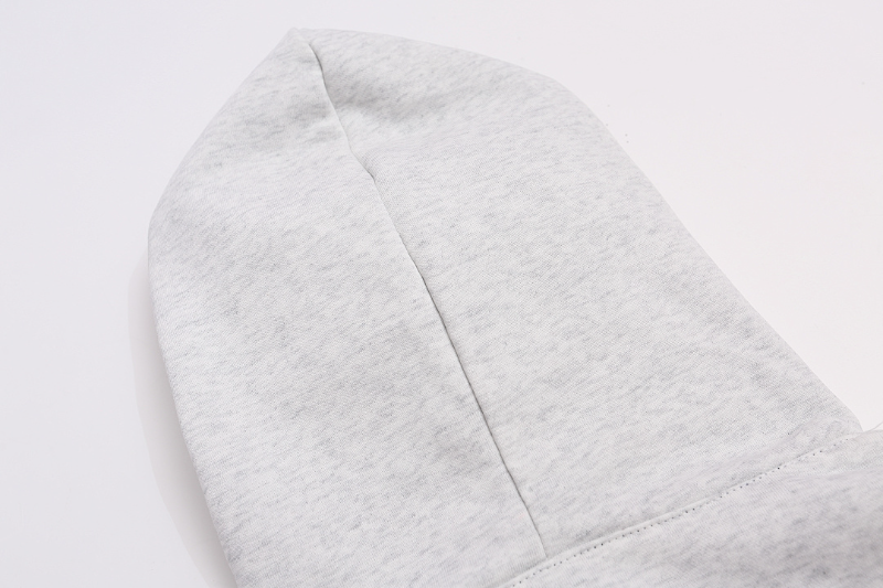 BAC105 New men's and women's autumn and winter double-sided hooded jackets, knitted hoodies, flower gray front and back assault jackets, windproof jackets, clothing