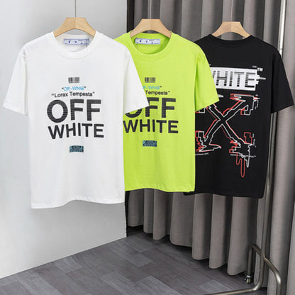 OFFC37  Men's and women's summer short-sleeved T-shirt clothes