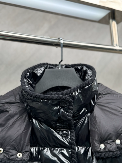 110221  New wool woven hooded down jacket Top quliaty 1:1 clothing