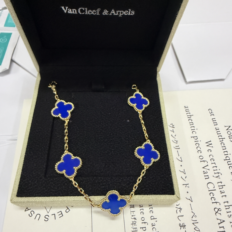 VAB38 Classic Four Leaf Clover High Quality Shell Bracelet Jewelry 1:1