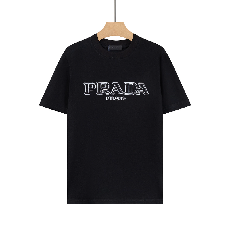 PRC34  New men's and women's summer pure cotton short sleeved top clothing