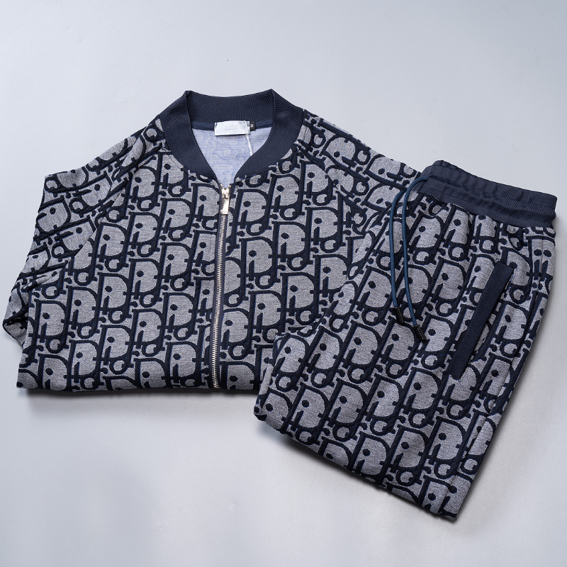 DIC132 New men's autumn and winter long sleeved suit top+pants clothing