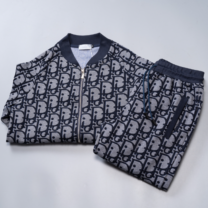 DIC132 New men's autumn and winter long sleeved suit top+pants clothing