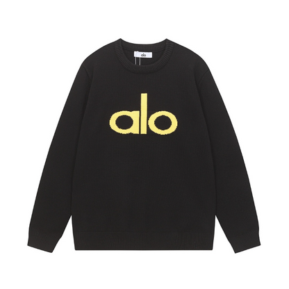 ALOC2 New autumn and winter men's and women's trendy brand new sweater jacquard letter clothing