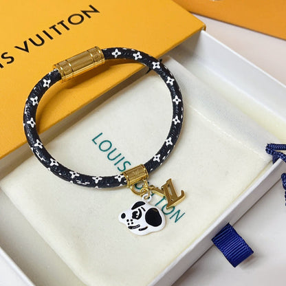 S445  Titanium steel dog bracelet jewelry