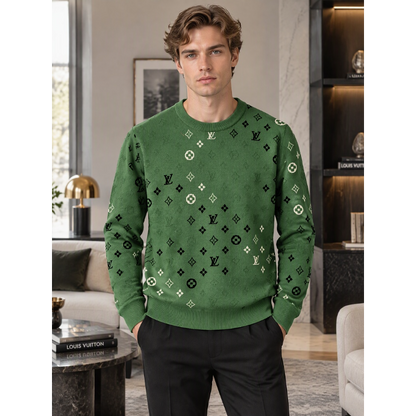 LVC402  New men's autumn and winter round neck sweater pullover sweater wool sweater clothing