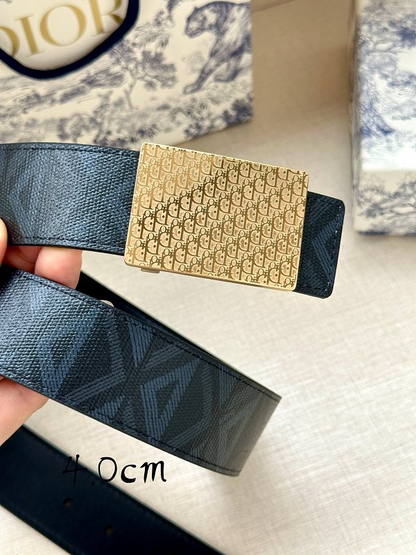 DBL4 Real leather 4.0CM 95-125CM Belt with all packing