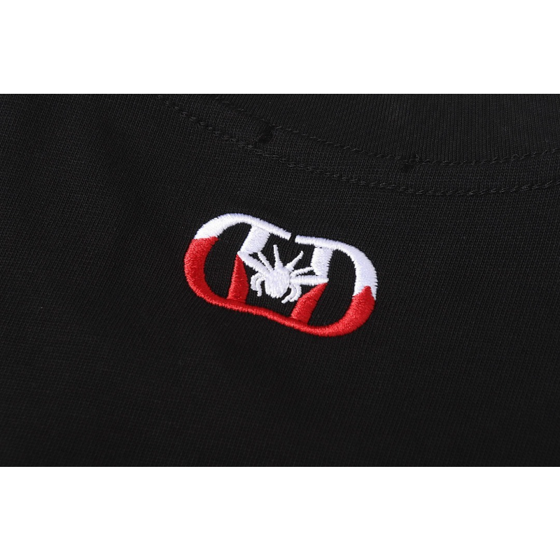 DIC23 New Men's and Women's Summer Short sleeved Cotton T-shirt Embroidered Craft Clothing