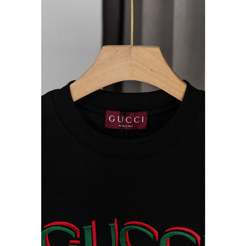GUC19 New men's and women's summer pure cotton top T-shirt clothing