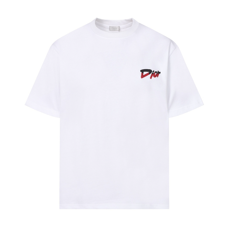 DIC23 New Men's and Women's Summer Short sleeved Cotton T-shirt Embroidered Craft Clothing