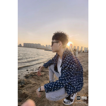 LVC041 New men's and women's high-quality denim jackets with loose fit clothing