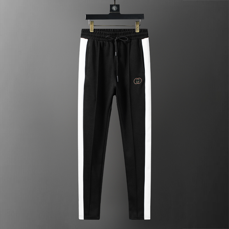 GUC400  New men's autumn and winter long sleeved suit top+pants clothing