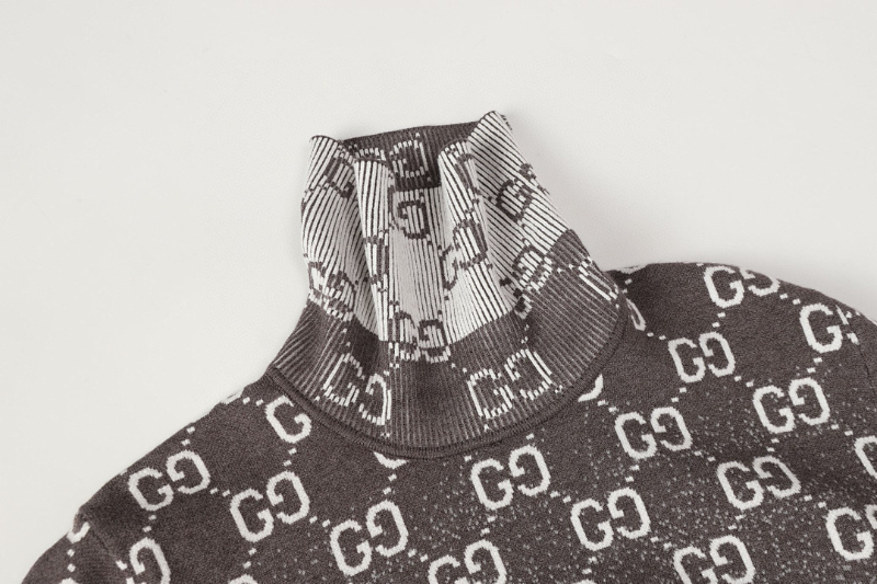 GUC4 Autumn and Winter New Men's and Women's Fashion New High Collar Sweater Wool Knitted Sweater Clothing