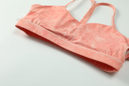 zalo5106   Women's Beautiful Back Top Bare Sensation Speed Drying Training Camouflage Pattern Yoga Clothing Set