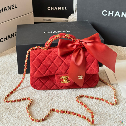 ACP54 Velvet Leather Bag 19-13CM Bags With Box