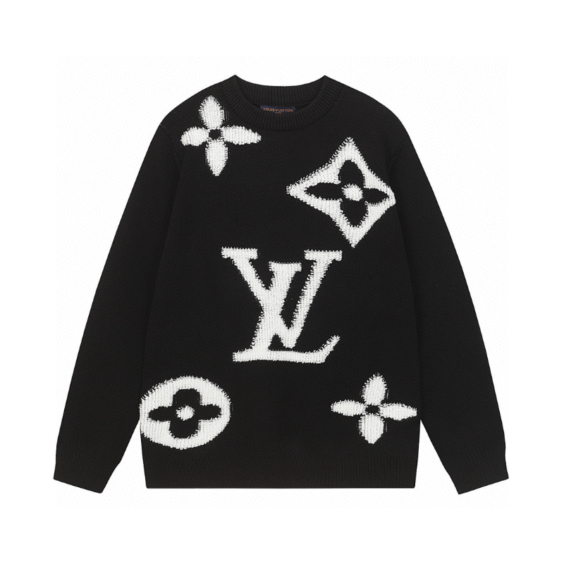 LVC1 New autumn and winter men's and women's trendy brand new sweater jacquard letter clothing