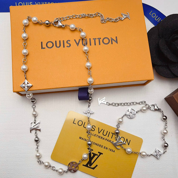 X675   Men's Titanium Steel Necklace Bracelet Set Jewelry