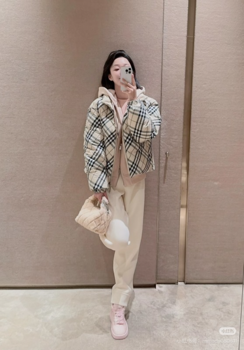 110201  New double-sided stand up collar women's down jacket clothing