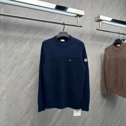 110119   New Mongolian micro seal wool knitted long sleeved Top quliaty 1:1 clothing