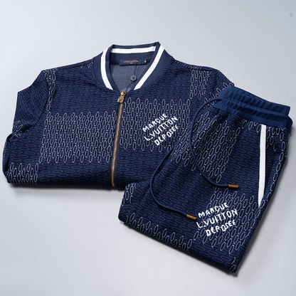 LVC301 New men's autumn and winter long sleeved suit top+pants clothing
