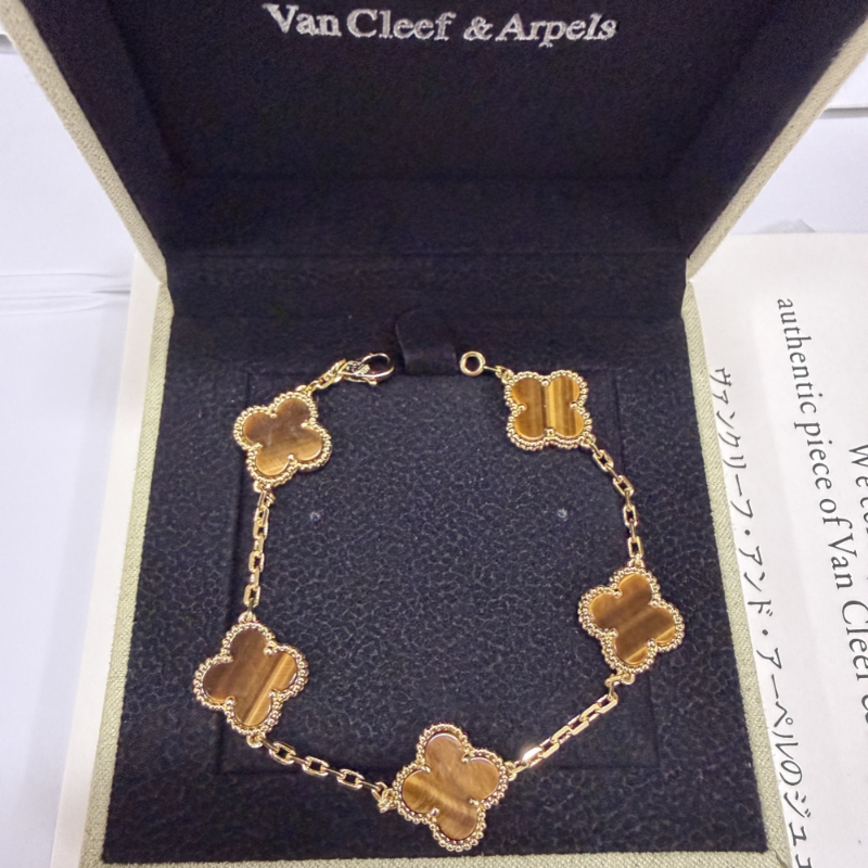 VAB38 Classic Four Leaf Clover High Quality Shell Bracelet Jewelry 1:1