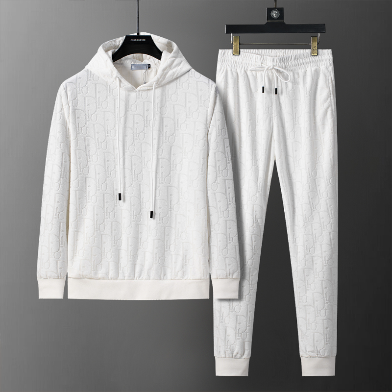DIC131 New men's autumn and winter long sleeved suit top+pants clothing