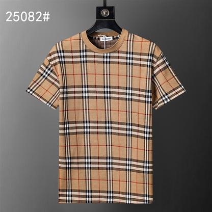 BUC034  New men's summer short sleeved cotton T-shirt clothing