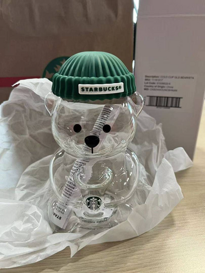 BBC1  Hot Bear Coffee Maker Cold Drink Glass Cup